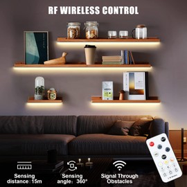 Tatazone 5V USB COB Led Strip Light with RF Remote, 4.92ft 3000K Dimmable USB Powered COB Led Light Strip, Indoor COB Led Light for Cabinet, TV, Camping, Monitor, Showcase, Motorhome