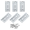 sourcing map 6Pcs 2x1 Inch Door Hinges Non-Mortise No Noise