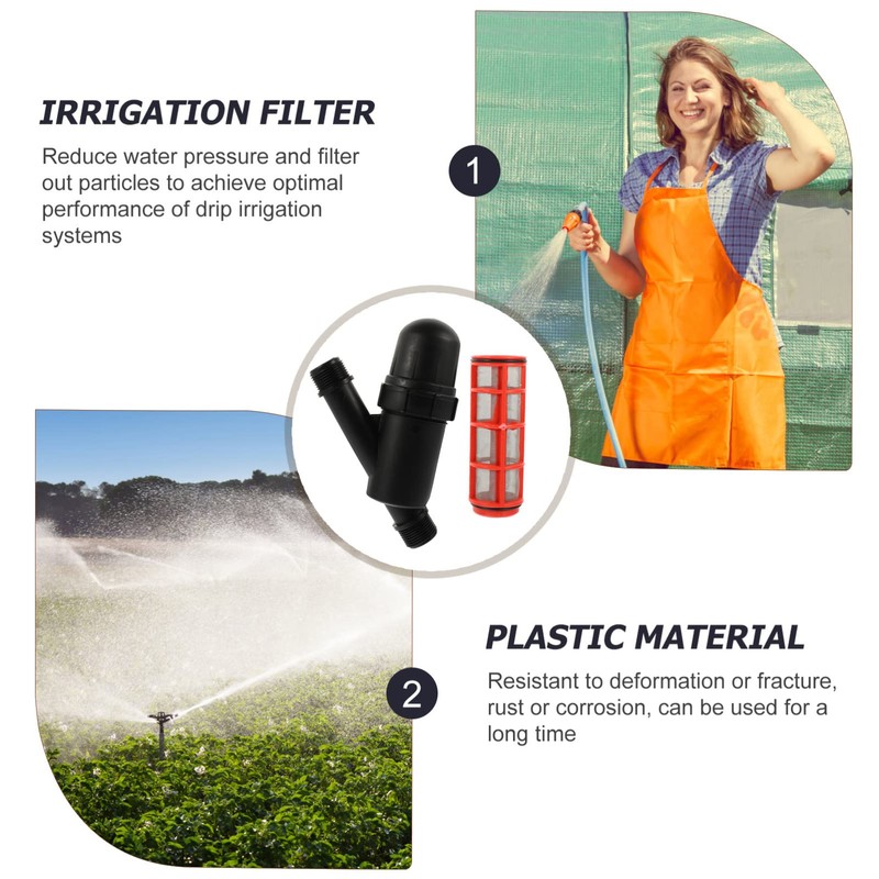 Kisangel Y Shape 1 Inch Irrigation Sprayer Mesh Filter for
