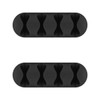 Goobay Kabel Management 4-Slots, schwarz