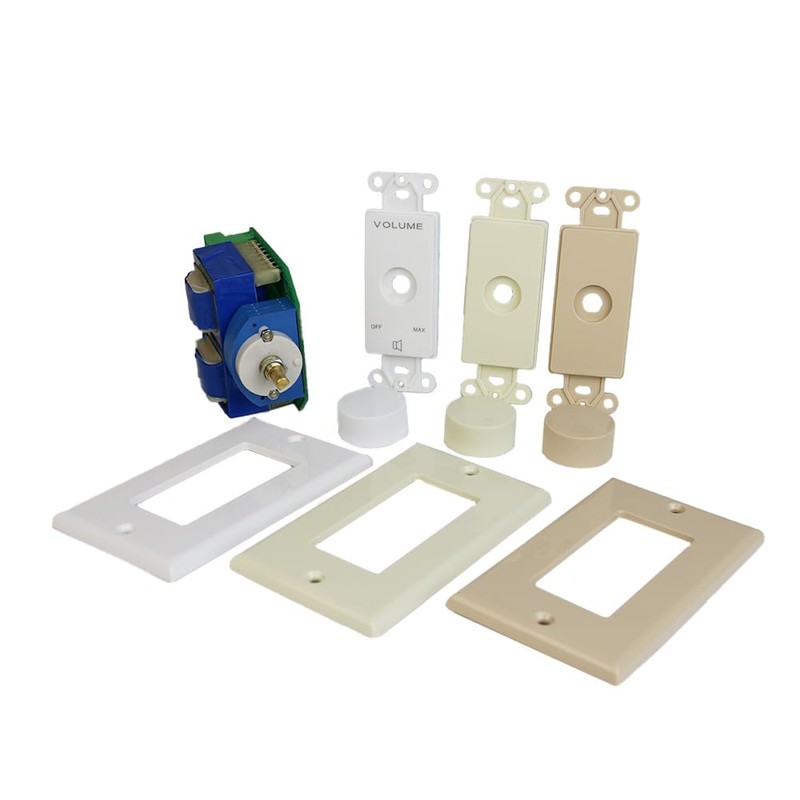 100W Impedance Matching Rotary Volume Control with White, Almond &
