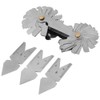1pc Screw Thread Pitch Gauge of 52 Leaves 2pcs 60°+1pc