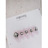 V Cut Stone Point Nail Tips - Almond / 브이컷스톤포인트