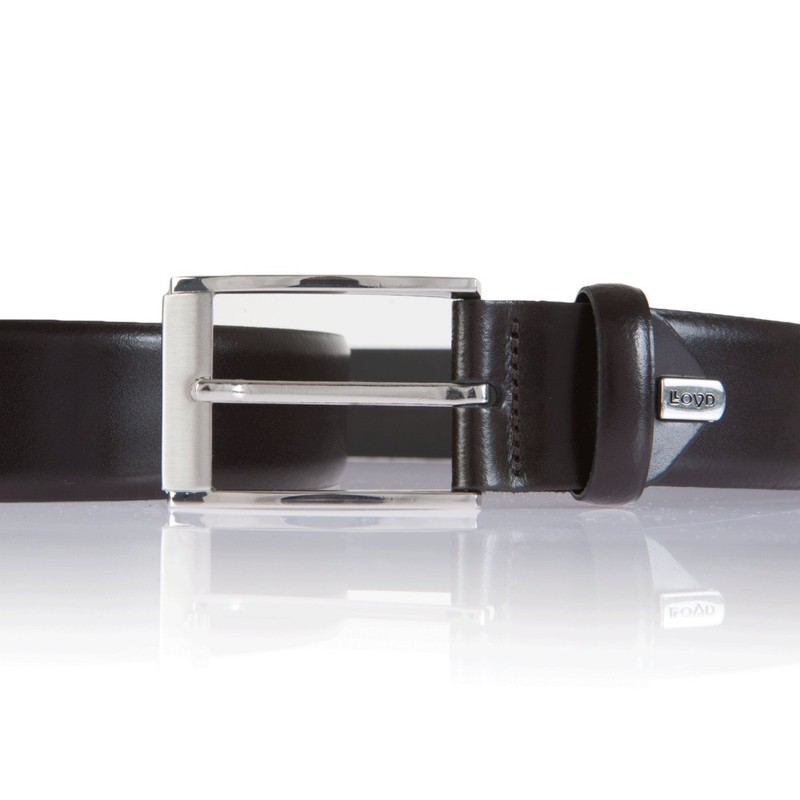 LLOYD Leather Belt, dark brown
