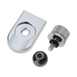 SG Store 1 Set Motorcycle Seat Bolts and Rear Fender Seat Mounting Nuts Chrome Plated Aluminum Alloy Compatible with Davidson Fenders (Silver)