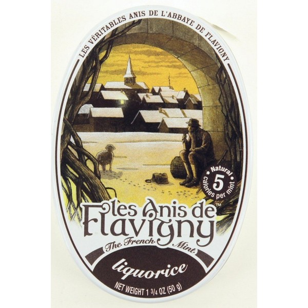 4 Pack Les Anis de Flavigny Liquorice Hard Candy Licorice 1.75-ounce (50g) Tin …