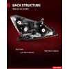 Torchbeam Headlights Assembly Compatible with 2003 2004 2005 2006 2007
