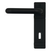Domoferm Door Handle Set on Short Plate for fire Doors,