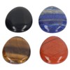 4Pcs Thumb Worry Stone Stress Relief Meditation Small Portable Oval