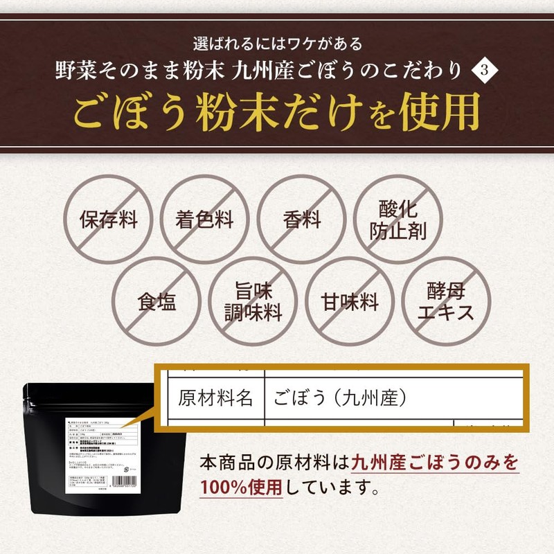 オーガランド ごぼう ごぼうパウダー ごぼう粉末 100g ゴボウ 国産 野菜パウダー 野菜 粉末