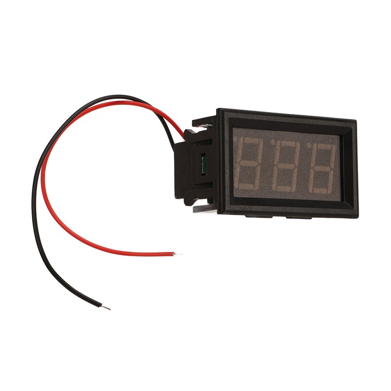 YB28VTM LED Digital Voltmeter Low Power Alarm Battery Indicator Thermometer