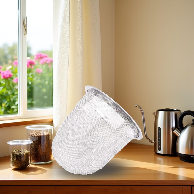 Infusore da tè riutilizzabile in acciaio inox da 6 cm,