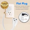 Maximm Extension Cord 3 Foot White Flat Plug, 360° Rotating