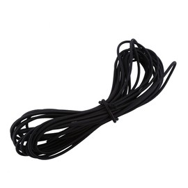 4mm Elastic Stretch Bungee Rope 10 Meters Down Stretch Rope Shock Cord Tie for DIY Craft Making (Black)