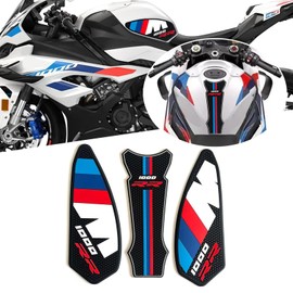 HUANGCJCJ For S1000RR M1000RR S1000 M1000 RR 2026 Motorcycle Side Tank Pad Tank Pad Knee Pad Protector Decal Traction Pad s1000rr m1000rr 2019-2026 Motorcycle Accessories [Parallel Import Goods]