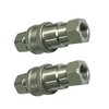 2PCS 1/4" Hydraulic Quick Couplers 5000 psi for Meyer Fisher