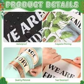 Funrous Potted Plant Bulletin Board Decorations Set Greenery Classroom Decor Motivational Succulent Cactus Cutouts Green Bulletin Border for Back to School Preschool Elementary Library Wall Supplies