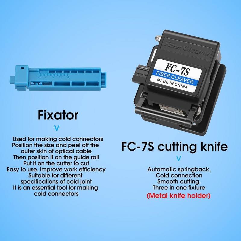 BAOSHLA Fiber Termination Kit FTTH cold connection Tool Kits with