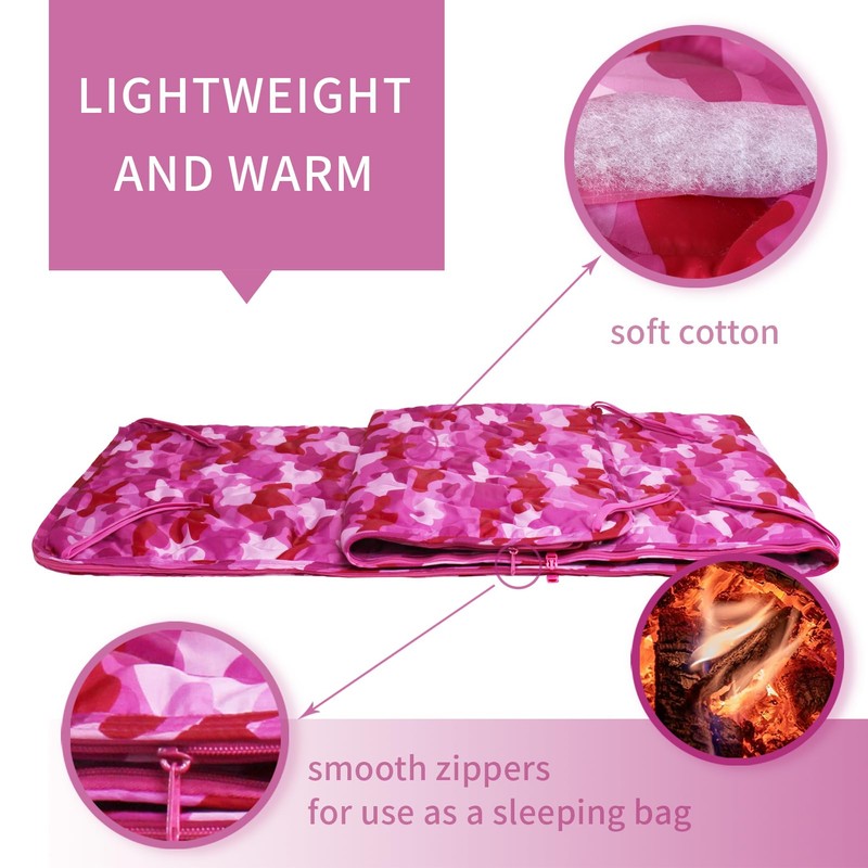 GRVCN Military Blanket - Camping Sleeping Bag with Zipper, Poncho