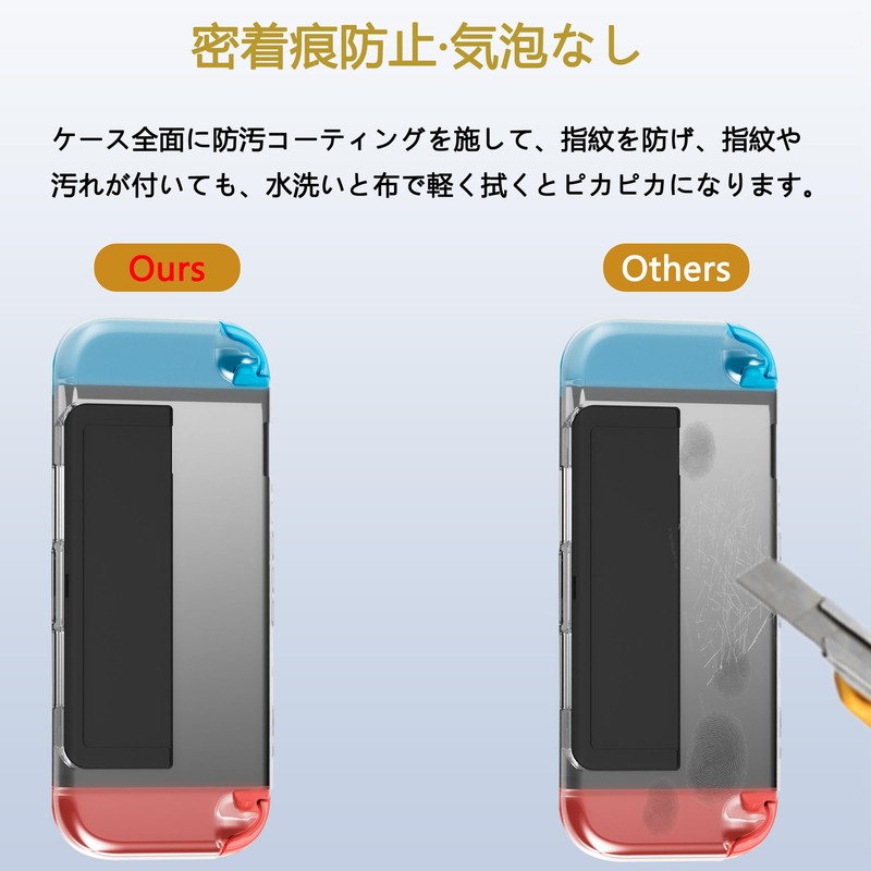 Briacicell For Switch 2 Case, Clear Full Transparent TPU Switch
