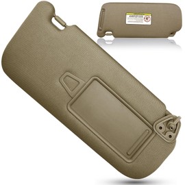 Sun Visor for Hyundai Elantra 2007 2008 2009 2010 Replace 852012H0208M with Makeup Mirror Beige (Beige(Right Passenger Side))