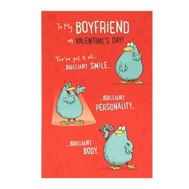 UK Greetings Valentine's Day Card for Boyfriend - Funny Design