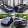 AuMoHall Matte Metallic Black to Charming Dark Purple Satin Chameleon