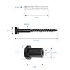 ZEKOO 1-3/8" Sliding Barn Door Hardware Track Spacers Replacement Assemblies