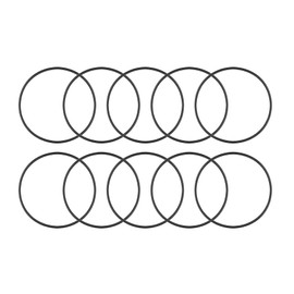 TOP-VIGOR 10Pcs Nitrile Rubber O-Rings, 50mm OD 46mm ID 2mm Width Metric Sealing Gasket, Rubber Washers O Rings Spacers for Faucet Plumbing Automotive Repair, Black