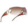 Pro Acme Wrap Around Rimless Sunglasses for Women Men Oversized