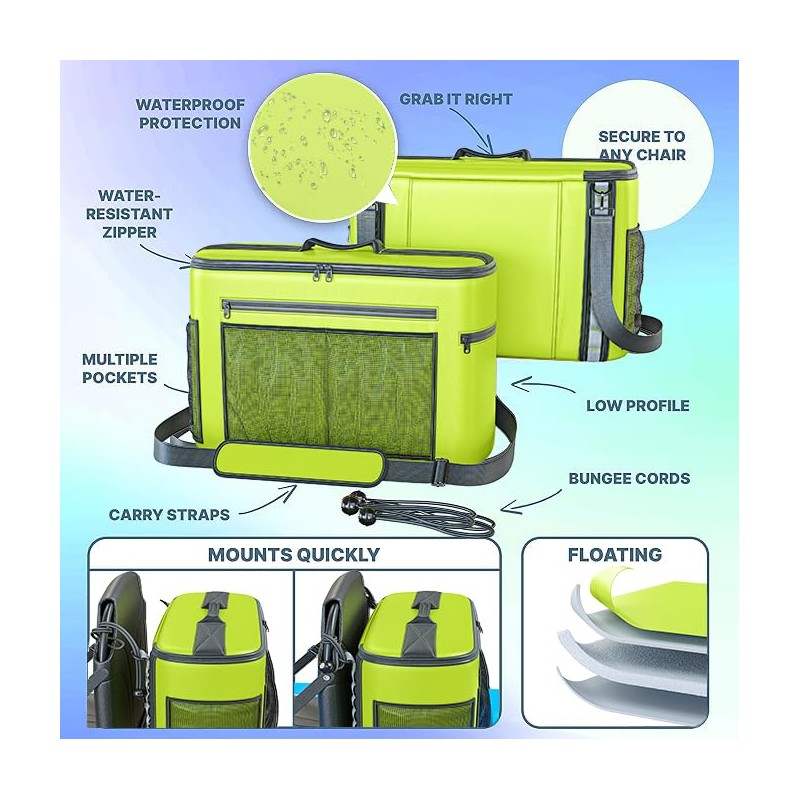 TidyFriend Kayak Cooler Behind Seat, Waterproof Cooler for Kayaking, Compatible