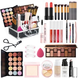 RoseFlower Professional Makeup Sets, Makeup Kit for Women Full Kit with Concealers Eyeshadow Palette Foundation Powder Lip Gloss Makeup Brush Set, Premium Makeup Gift Box for Starter Girls #1