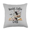 Cute Gardening Plant Book Coffee Cat Lover Apparel Adorable Cat