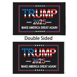 FRF FLAG Trump Inauguration Day Flag 3x5 FT Trump 2025 Flag Double Sided, Trump 2025 President 3 Ply Outdoor Flag, Heavy Duty Trump MAKE AMERICAN GREAT AGAIN 2025 Banner