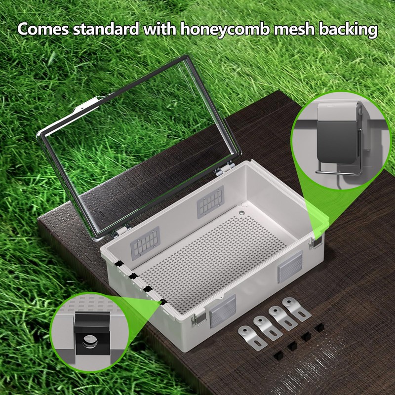 Animacyn ABS Electrical Junction Box, Ventilated Design, Cable Grommets, IP65