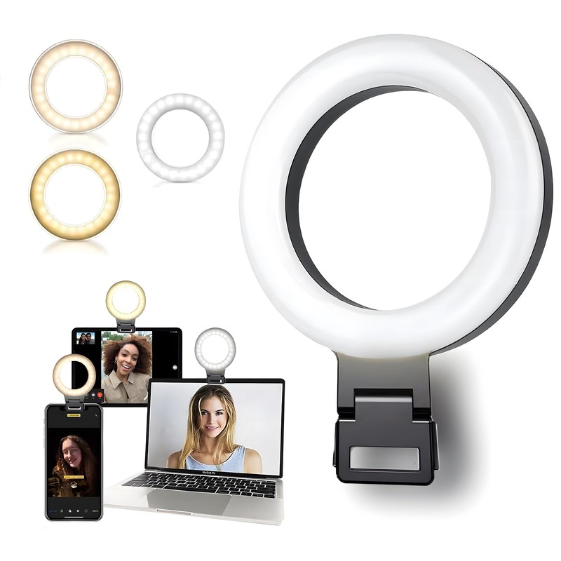 Luz de Anillo LED para selfie, Aro de luz Ajustable