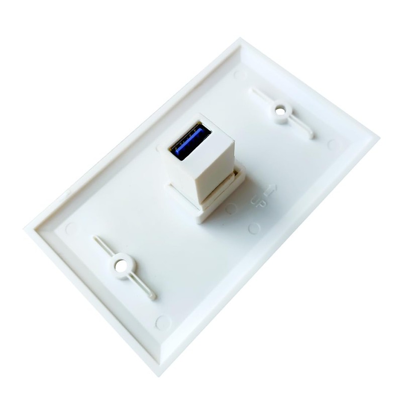 BUPLDET USB3.0 Wall Plate 1 Port - Single Gang USB