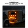 XtraGlow 4 Inch Round Amber LED Strobe Lights 24LEDs Tail