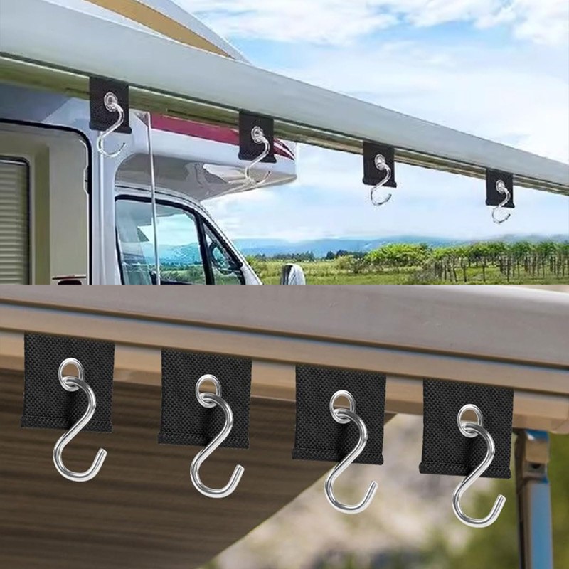 XPAPOV 12 Stück Kederöse für Kederschiene 5/6mm - 7/8mm, Kederhaken