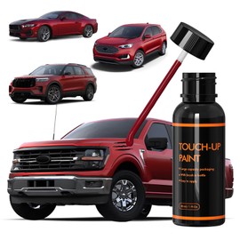 XTryfun D4 Rapid Red Touch Up Paint for Ford, DIY Car Paint Scratch Repair Kit, Automotive Paint, Quick & Easy Fix Scratch Repair for F-150/Mustang/Explorer/Fleet/Fusion/Ranger/Escape/Bronco