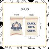 BLSUREFYX 8pcs Baseball Seed Sack Bags Baseball Snack Treat Bag