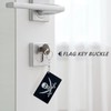 BQTBQT Jack Rackham Flag Keychain Pirate Jack Rackham Flags Key