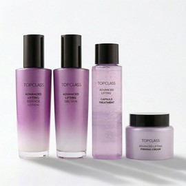 Charmzone Top Class Advanced Lifting 4 types (Skin 120ml + Lotion 120ml + Capsule Treatment 120ml + Firming Cream 100ml) / 참존 탑클래스 어드밴스드 리프팅 4종(스킨120ml+로션120ml+캡슐 트리트먼트120ml+퍼밍 크림100ml)