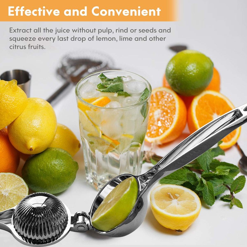 Monkkino Lemon Squeezer, Lemon Squeezer Juicer, Citrus Juicer Handheld, Metal
