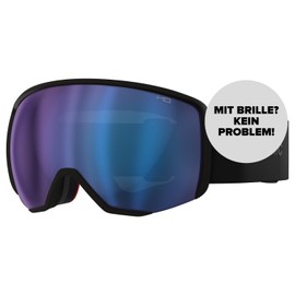 ATOMIC REVENT L HD Ski Goggles – Black – Ski Goggles with Contrasting Colours – High-Quality Mirrored Snowboard Goggles – Goggles with Live Fit Frame – Ski Goggles with Double