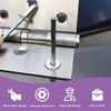 Swpeet 120 Pcs Rivets with 1Pcs Rivet Gun for Plastic,