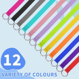 HOMIMP Slip Lead Dog Leash 6 FT- 12 PCS Bulk Colors Kennel Control Leashes for Small Medium Large Dogs Puppy Animal Rescue, Grooming - Heavy Duty Strong Nylon 6 Foot Long for Shelter, Vet, Training