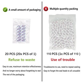 WolfGroup(20-Pack)2000cc individually sealed oxygen absorbers for food storage,food grade oxygen absorbers packets for Home Made Jerky and Long Term Food freshness