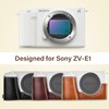 Rieibi ZV-E1 Camera Case, PU Leather Camera Half Case Compatible