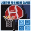 Portable Basketball Hoop 5.5-6.1Ft Height Adjustable LED Poolside Gift for
